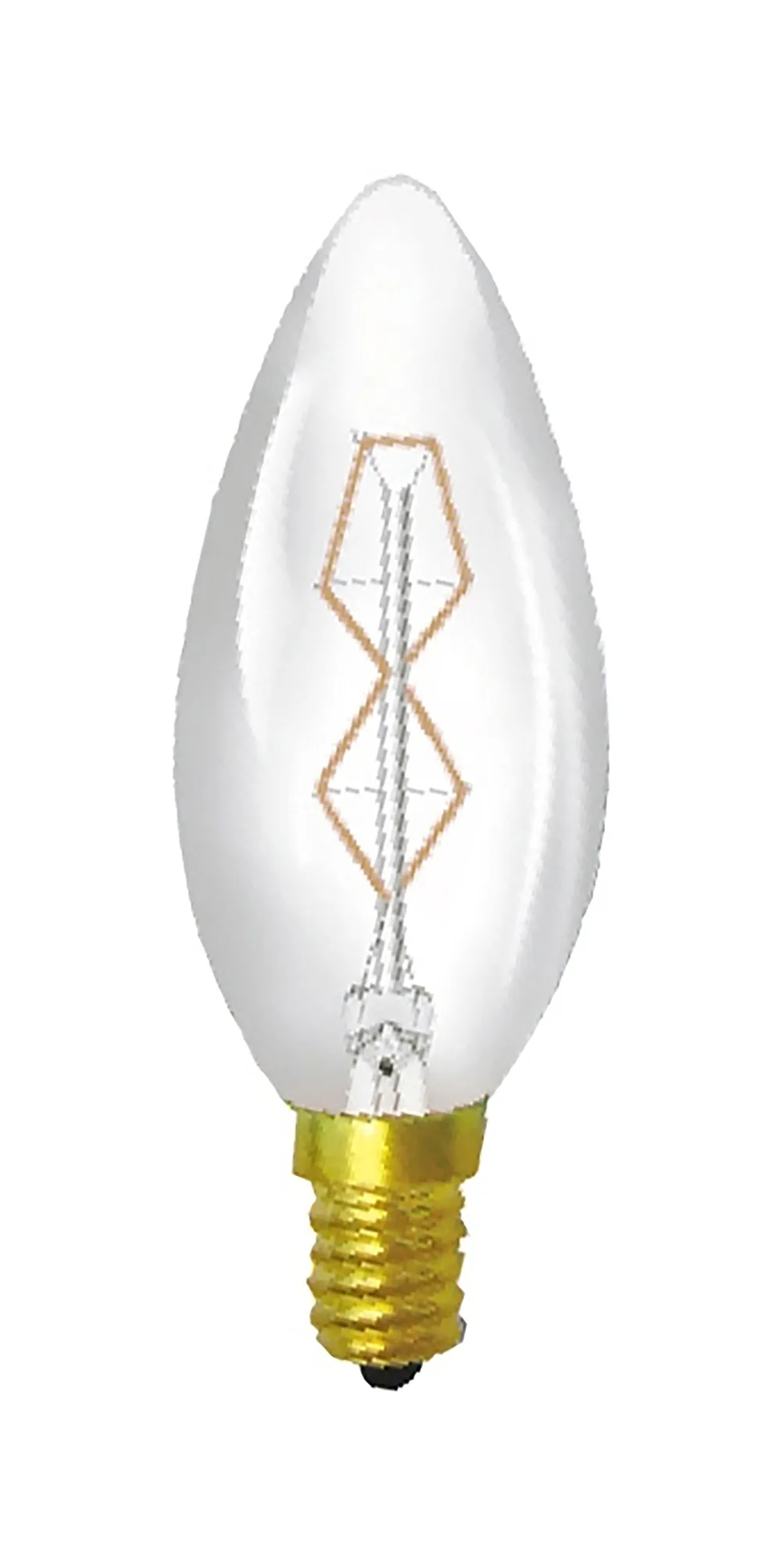 015017040  Rustica Dimmable Candle/S E14 Tinted 40W